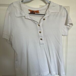 Tory Burch Womens White Polo XL